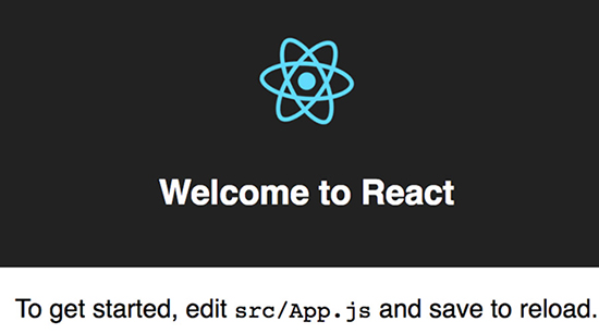 React Welcome Screen